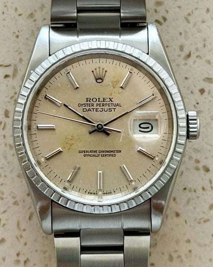 1989 (L Serial) Rolex Datejust 36MM Silver Dial Aftermarket Steel Bracelet (16220)