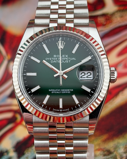 2026 Rolex Datejust 36MM Green "Ombré" Dial Jubilee Bracelet (126234)