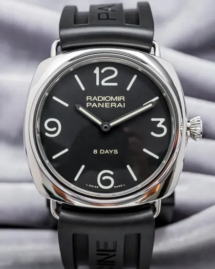 2020 Panerai Radiomir 8 Days 45MM Black Dial Rubber Strap (PAM00610)