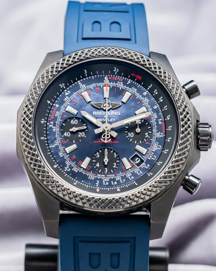 Breitling Bentley B06 "Midnight Carbon" L.E. 44MM Mother of Pearl Dial Rubber Strap (MB061225/BE61)