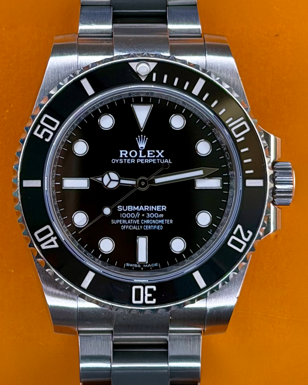 2018 Rolex Submariner No-Date 40MM Black Dial Oyster Bracelet (114060)