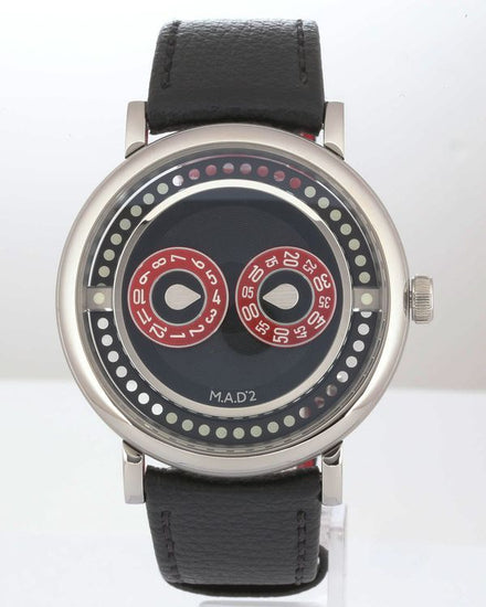 No Reserve - 2026 MB&F MAD Edition 2 "Eric Giroud" L.E. 42MM Black Dial Leather Strap (M.A.D 2 R&B)