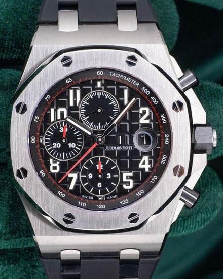 2015 Audemars Piguet Royal Oak Offshore "Vampire" 42MM Black Dial Rubber Strap (26470ST.OO.A101CR.01)