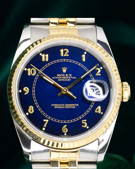 Rolex Datejust 36MM Blue Dial Two-Tone Jubilee Bracelet (16233)