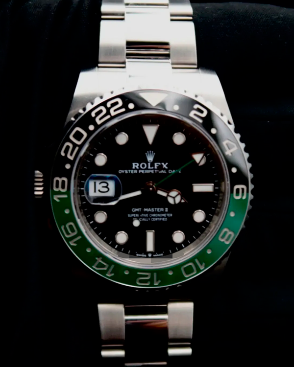 2025 Rolex GMT-Master II "Sprite" 40MM Black Dial Oyster Bracelet (126720VTNR)