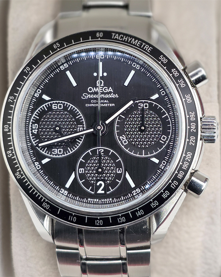 No Reserve - 2016 Omega Speedmaster Racing 40MM Black Dial Steel Bracelet (326.30.40.50.01.001)