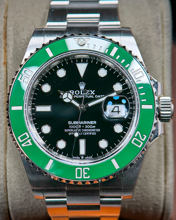 No Reserve - 2023 Rolex Submariner Date "Starbucks" 41MM Black Dial Oyster Bracelet (126610LV)