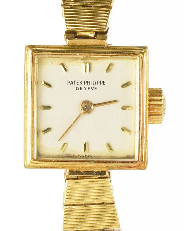 Patek Philippe Vintage 15.5MM Silver Dial Yellow Gold Bracelet (3285/7)