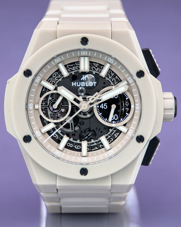 2023 Hublot Big Bang Integrated Beige Ceramic L.E. 42MM Skeleton Dial Ceramic Bracelet (451.CZ.4620.CZ)