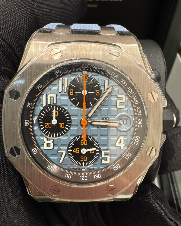 2024 Audemars Piguet Royal Oak Offshore 42MM Ice Blue Dial Rubber Strap (26238ST.OO.A340CA.01)