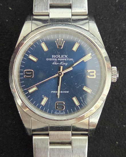 Rolex Air-King 34MM Blue Dial Oyster Bracelet (14000M)