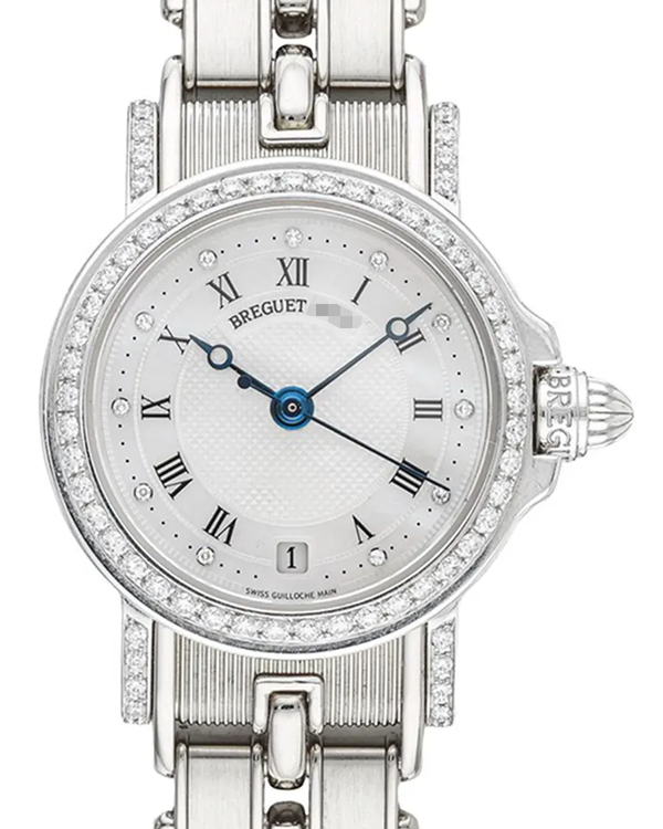 Breguet Marine 26MM Mother of Pearl Dial White Gold Bracelet (8401BB/52B/40DD00)