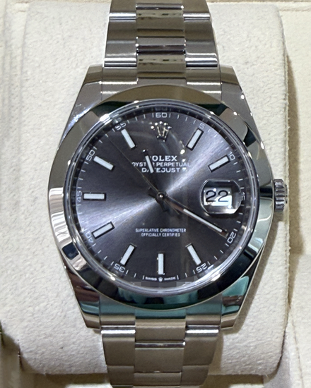 2019 Rolex Datejust 41MM Slate Dial Oyster Bracelet (126300)