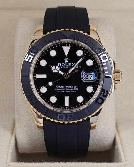 2022 Rolex Yacht-Master 42MM Black Dial Oysterflex Strap (226658)