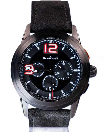 2016 Blancpain L-Evolution Super Trofeo L.E. 43.5MM Black Dial Leather Strap (560ST-11D30-52B)