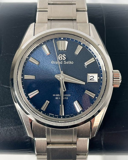 2023 Grand Seiko Evolution 9 40MM Blue Dial Titanium Bracelet (SLGH019G)