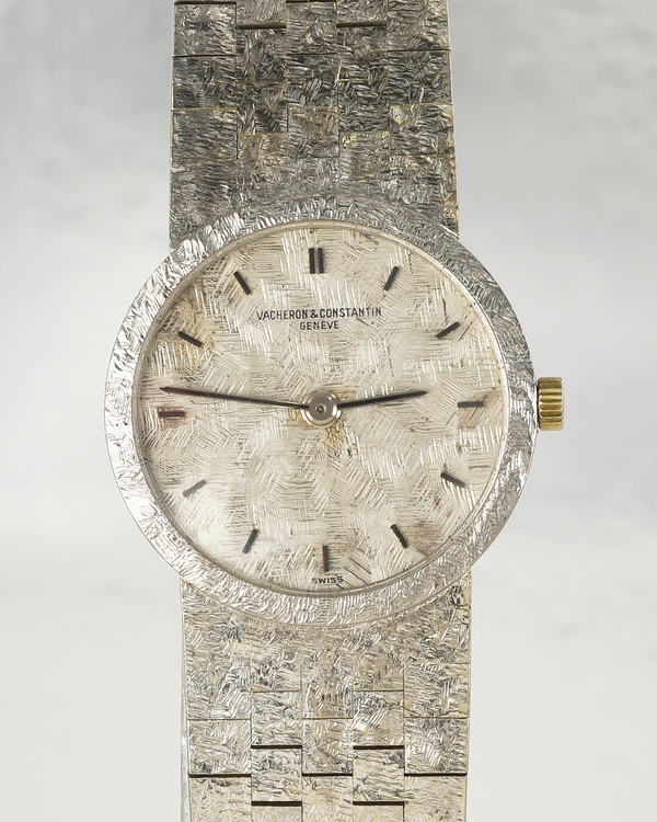 Vacheron Constantin Vintage 24MM Silver Dial White Gold Bracelet (6898)