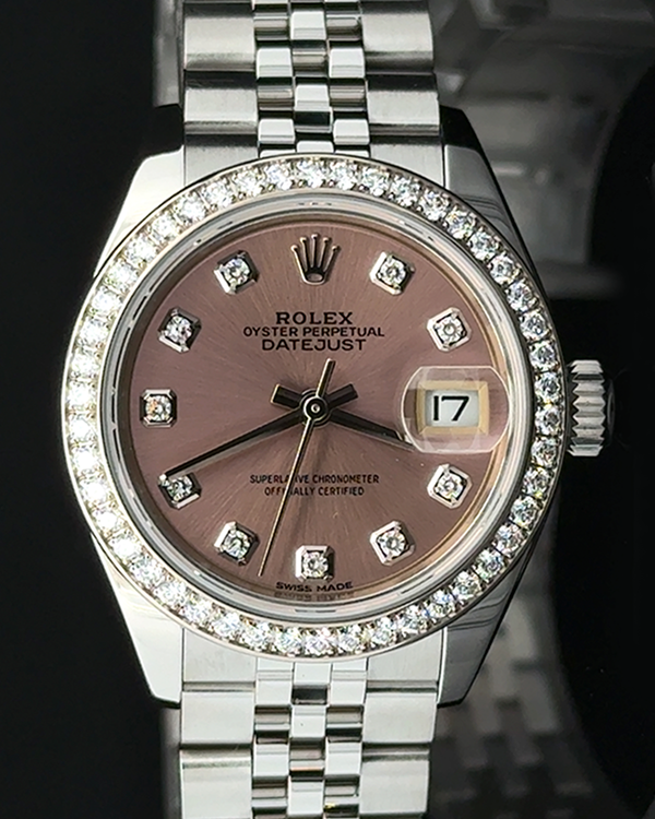 2018 Rolex Lady-Datejust 28MM Pink Dial Jubilee Bracelet (279384RBR)