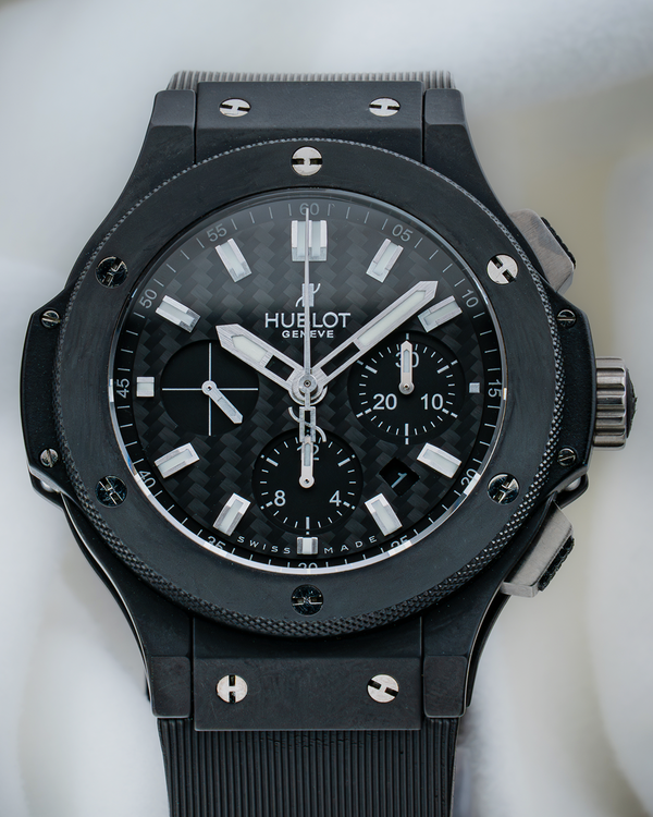 2011 Hublot Big Bang "Black Magic" 44MM Carbon Fiber Dial Rubber Strap (301.CI.1770.RX)