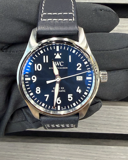 2026 IWC Schaffhausen Pilot Mark XX 40MM Blue Dial Leather Strap (IW328203)
