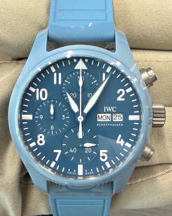 2026 IWC Schaffhausen Pilot Top Gun "Miramar" L.E. 41MM Blue Dial Rubber Strap (IW389409)