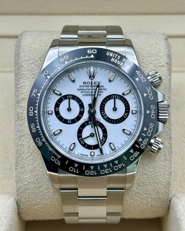 2022 Rolex Cosmograph Daytona "Panda" 40MM White Dial Oyster Bracelet (116500LN)