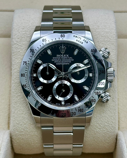 2018 Rolex Cosmograph Daytona 40MM Black Dial Oyster Bracelet (116520)