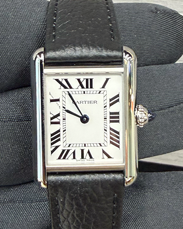 2026 Cartier Tank Must 22MM Quartz Silver Dial Leather Bracelet (WSTA0107)