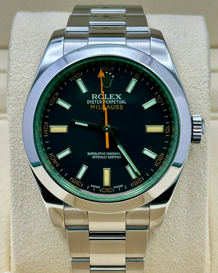 2020 Rolex Milgauss 40MM Black Dial Oyster Bracelet (116400GV)