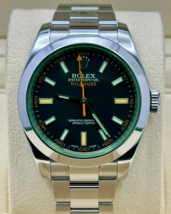 2020 Rolex Milgauss 40MM Black Dial Oyster Bracelet (116400GV)