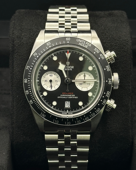2026 Tudor Black Bay Chrono "Reverse Panda" 41MM Black Dial Steel Bracelet (79360N)