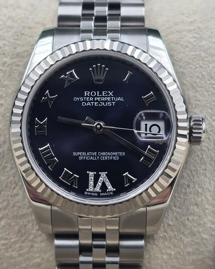 2018 Rolex Datejust 31MM Purple Dial Jubilee Bracelet (178274)