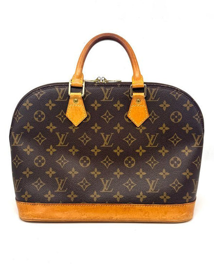 Louis Vuitton Bag Monogram Alma PM Medium Canvas Gold-Tone Hardware Leather Strap (M51130)