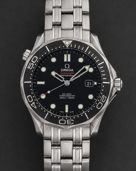 2021 Omega Seamaster Diver 300M 41MM Black Dial Steel Bracelet (212.30.41.20.01.003)