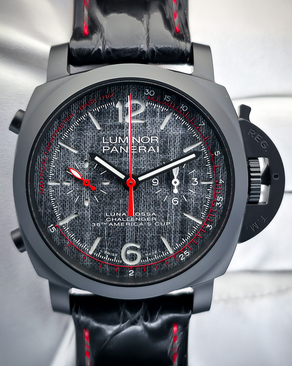 Panerai Luminor Luna Rossa "36th America's Cup" L.E. 44MM Grey Dial Rubber Strap (PAM01037)