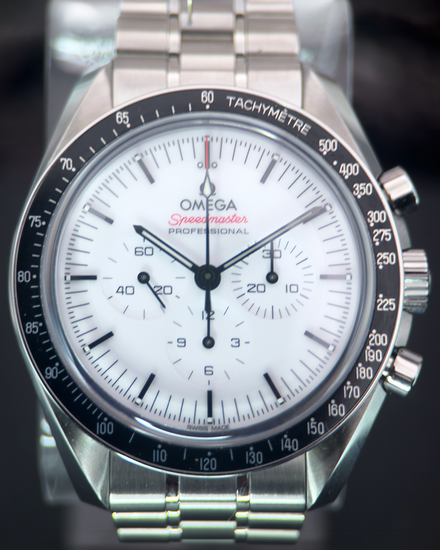 2026  Omega Speedmaster Professional Moonwatch 42MM White Dial Steel Bracelet (310.30.42.50.04.001)