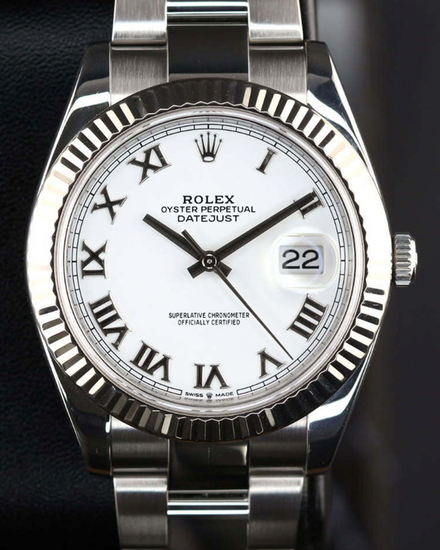 No Reserve - Rolex Datejust 41MM White Dial Oyster Bracelet (126334)