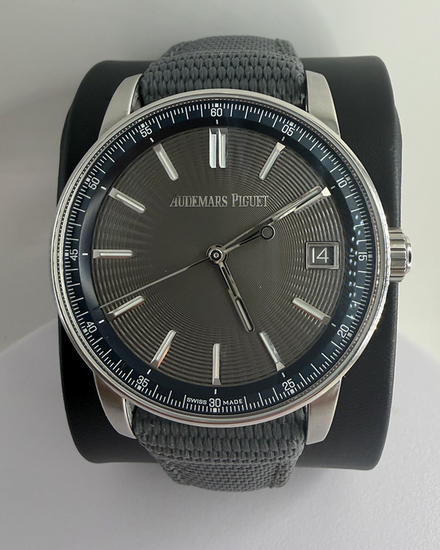 2025 Audemars Piguet Code 11.59 41MM Grey Dial Textile Strap (15210ST.OO.A009KB.01)
