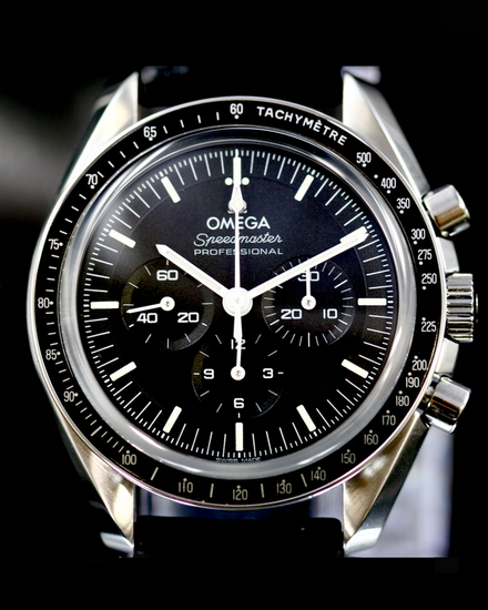 2024 Omega Speedmaster "Sapphire Sandwich" 42MM Black Dial Leather Strap (310.32.42.50.01.002)