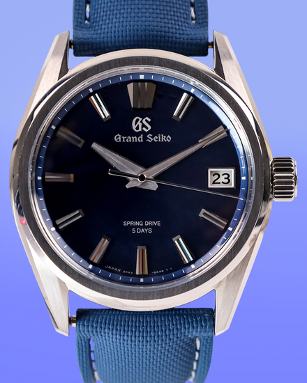 2024 Grand Seiko Spring Drive Evolution 9 "Lake Suwa" 40MM Blue Dial Rubber Strap (SLGA019G)