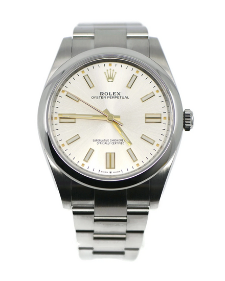 2024 Rolex Oyster Perpetual 41MM Silver Dial Oyster Bracelet (124300)