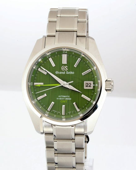 No Reserve - 2023 Grand Seiko Heritage GMT "Bamboo" S.E. 40MM Green Dial Steel Bracelet (SBGJ259G)