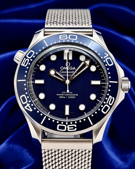 No Reserve - 2026 Omega Seamaster Diver 300M "James Bond 60th Anniversary" 42MM Blue Dial Steel Bracelet (210.30.42.20.03.002)