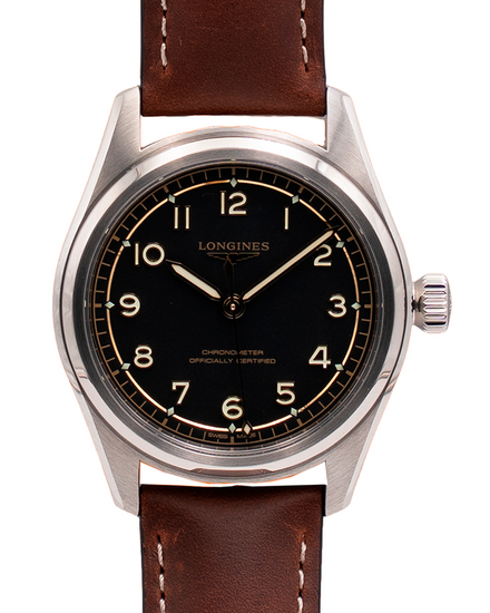 2026 Longines Spirit Pilot 39MM Black Dial Leather Strap (L3.809.4.53.2)