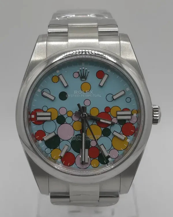 2023 Rolex Oyster Perpetual 41MM Turquoise "Celebration" Dial Oyster Bracelet (124300)