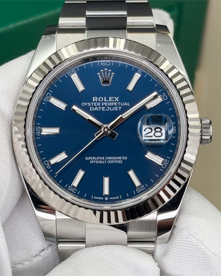 2023 Rolex Datejust 41MM Blue Dial Oyster Bracelet (126334)
