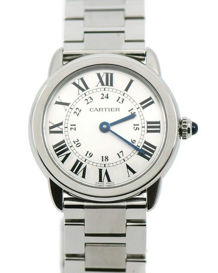 2022 Cartier Ronde De Cartier Solo 29MM Quartz White Dial Steel Bracelet (W6701004)