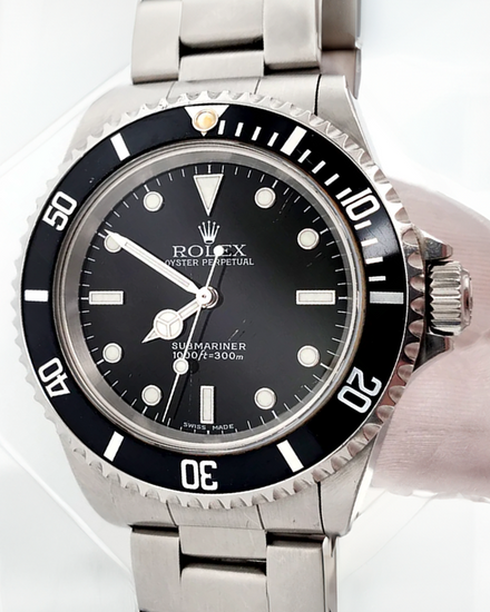 2009 Rolex Submariner No-Date “2-Liner” 40MM Black Dial Oyster Bracelet (14060M)