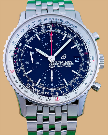 2021 Breitling Navitimer Heritage 41MM Black Dial Steel Bracelet (A13324121B1A1)