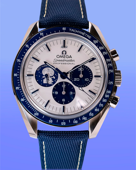 Omega Speedmaster Anniversary Series “Silver Snoopy Award” 42MM Silver Dial Textile Strap (310.32.42.50.02.001)